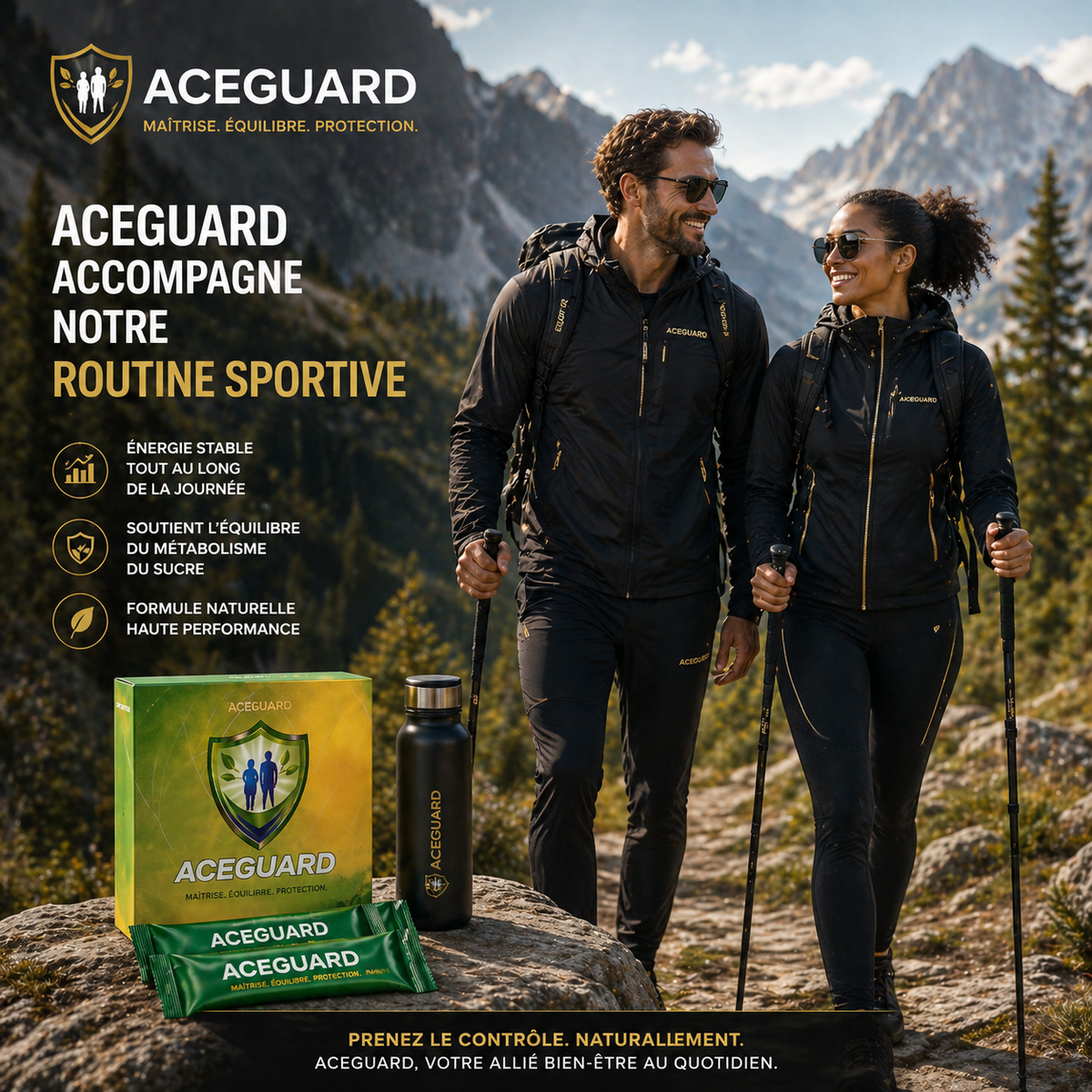 Dynace Aceguard ingrédients — sureau, baies, vitamine C, zinc et vitamine D