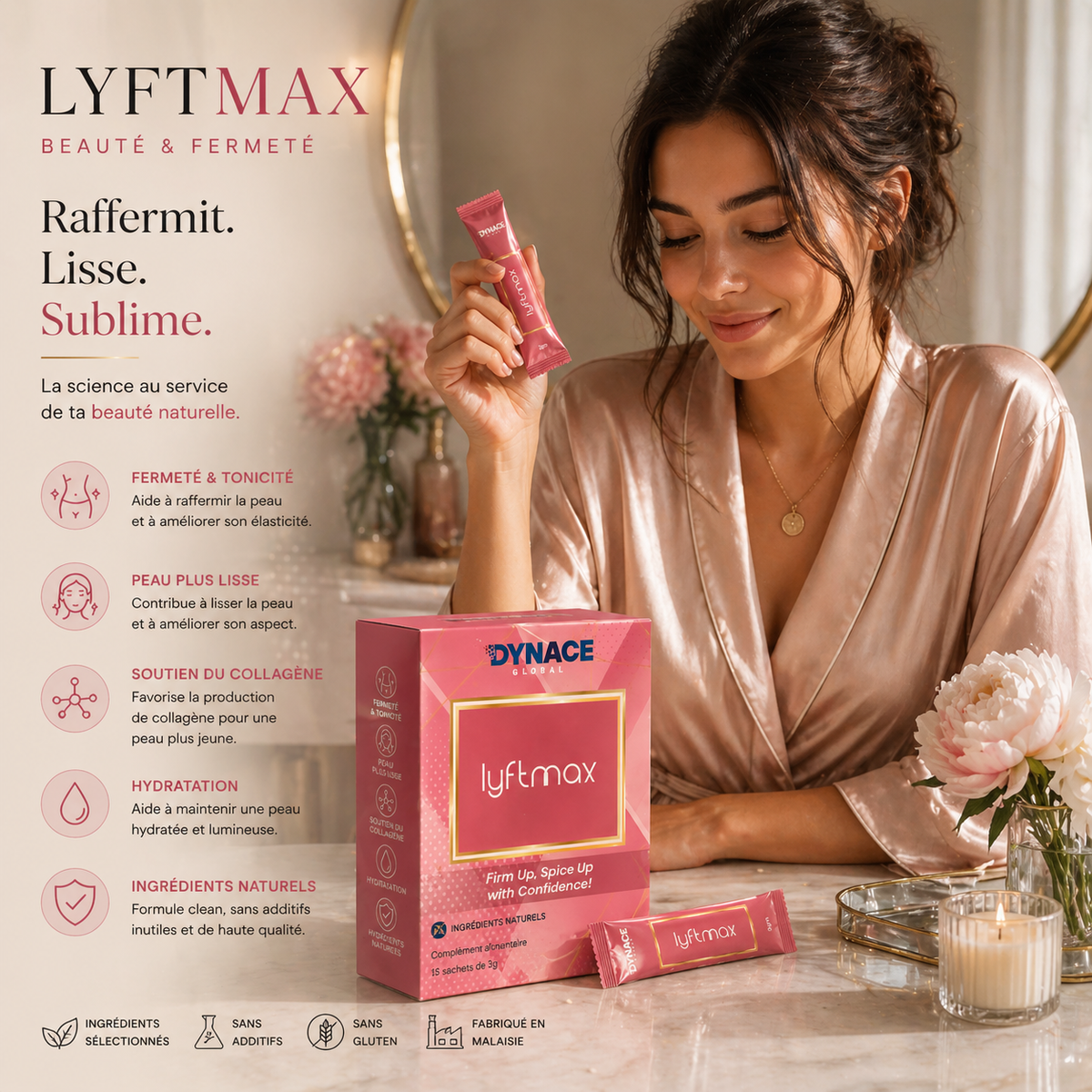 Dynace Liftmax ingrédients naturels et formulation botanique